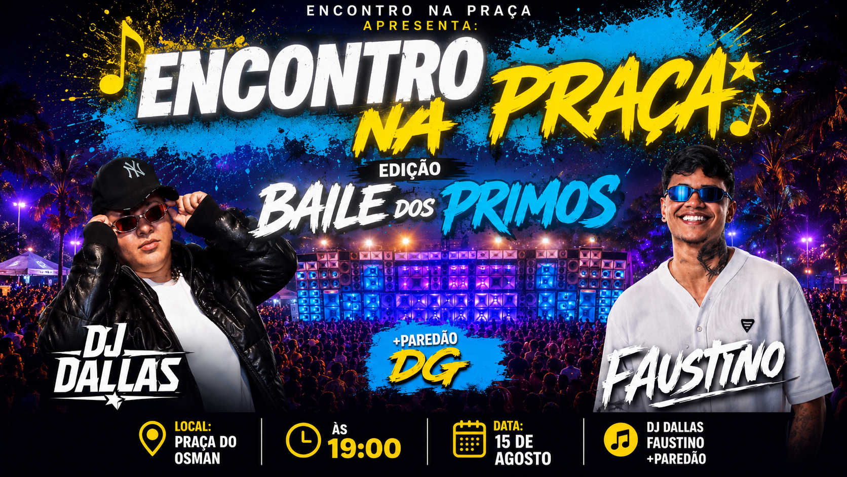 Encontro na Praça chega a nova edição com o especial “Baile dos Primos” neste sábado