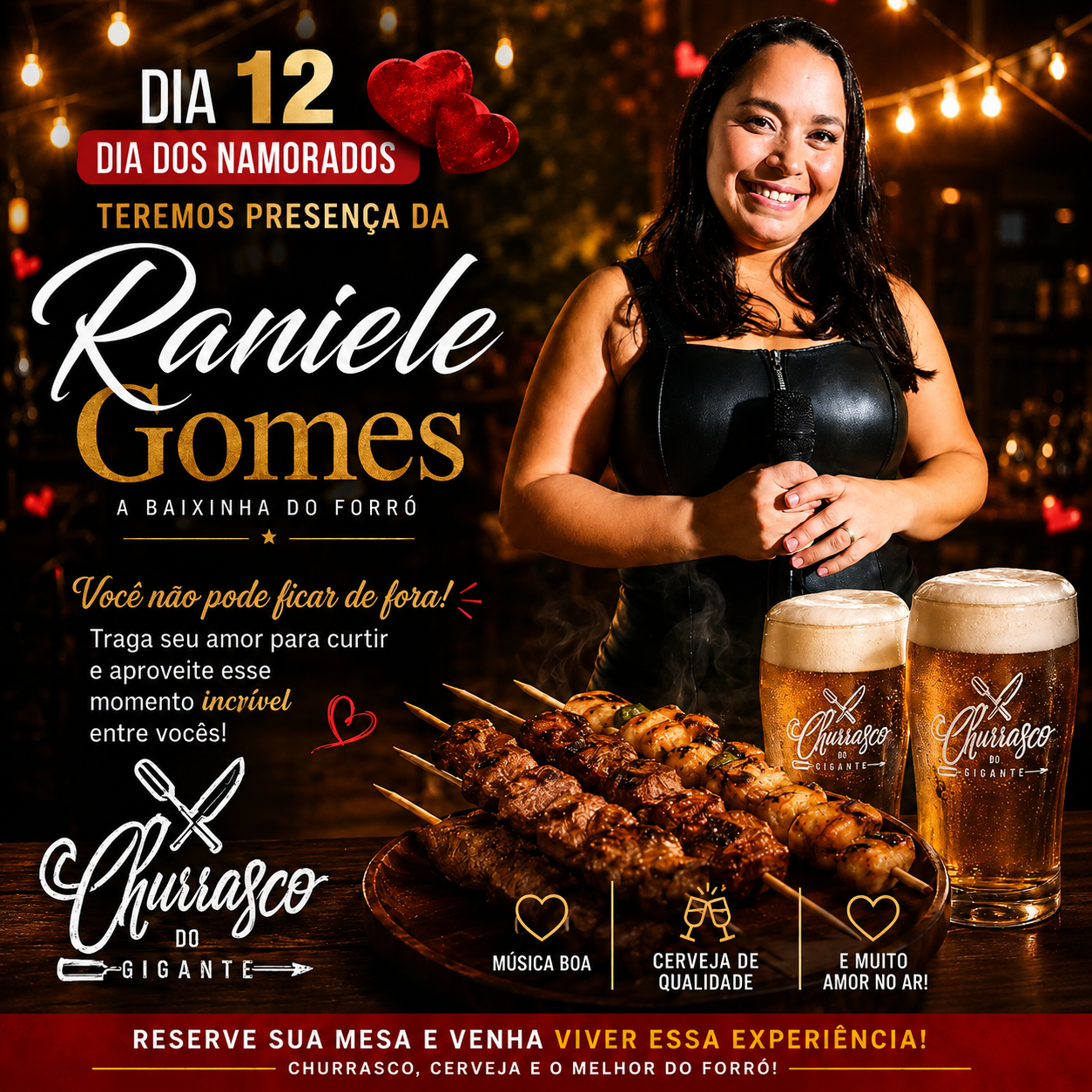 DIA DOS NAMORADOS NO CHURRASCO DO GIGANTE!